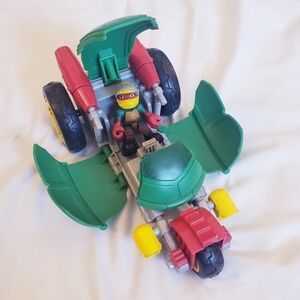 TMNT Half Shell Heroes Stealth Bike With Racer Raph Action Figure